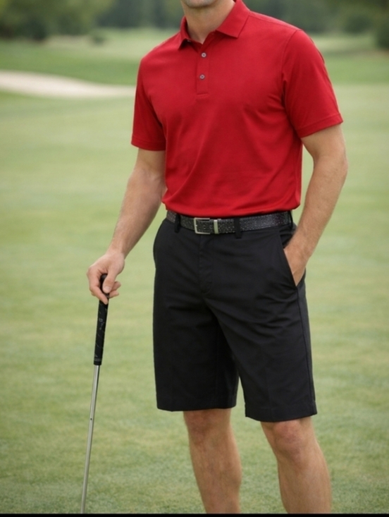 Grand Slam Other - Grand Slam Men's Black Flat-Front Golf Shorts
